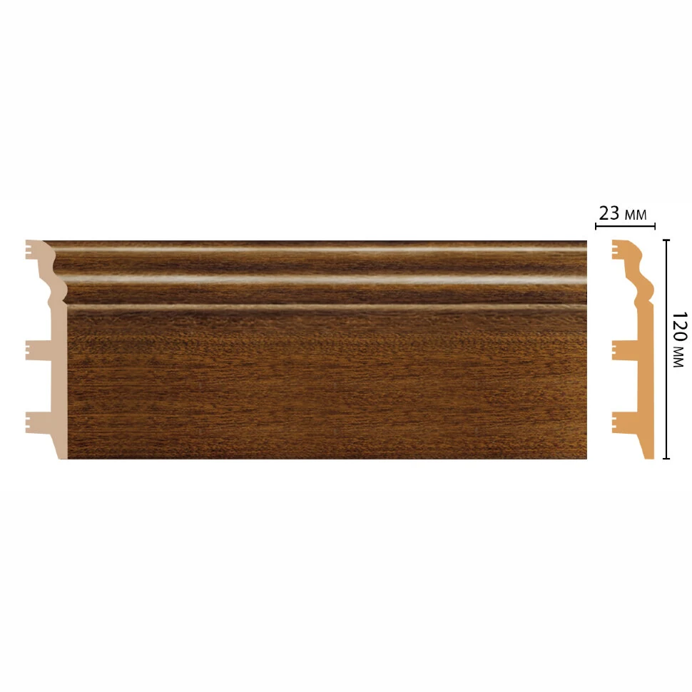 Плинтус напольный DECOMASTER D233-75ДМ (120*23*2400мм)