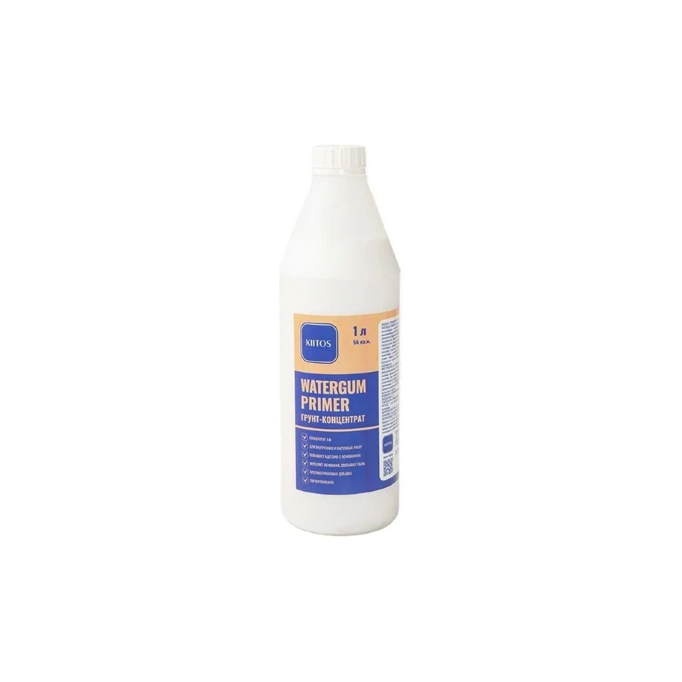 Грунт концентрат 1:6 KIITOS WATERGUM PRIMER 1л белый