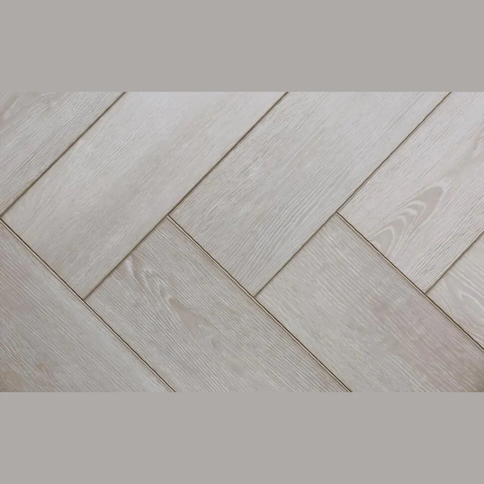 Каменный SPC ламинат FirmFit Herringbone Дуб белый браш CW-3291