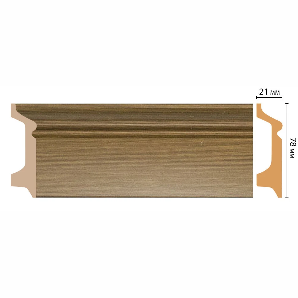 Плинтус напольный DECOMASTER D122-73ДМ (78*21*2400мм)
