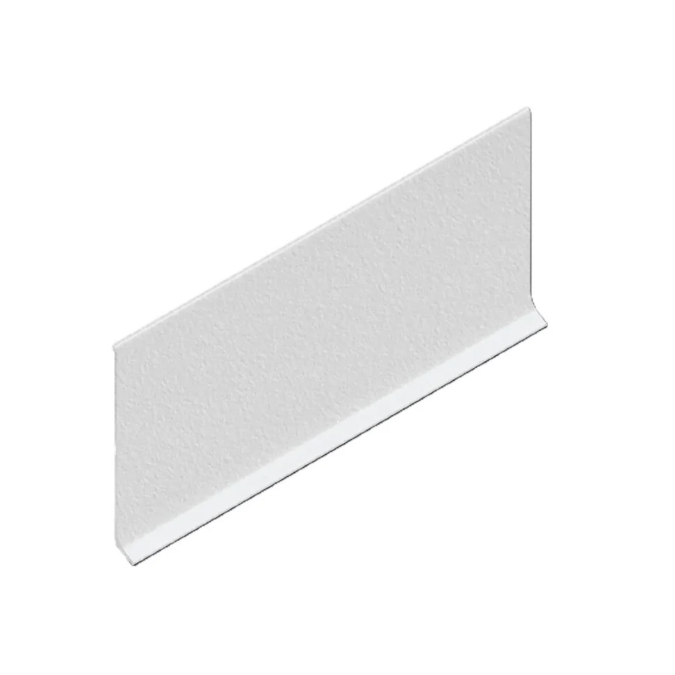 Алюминиевый плинтус Neexy Муар белый AKBD60-SW (2500х60х10 мм)