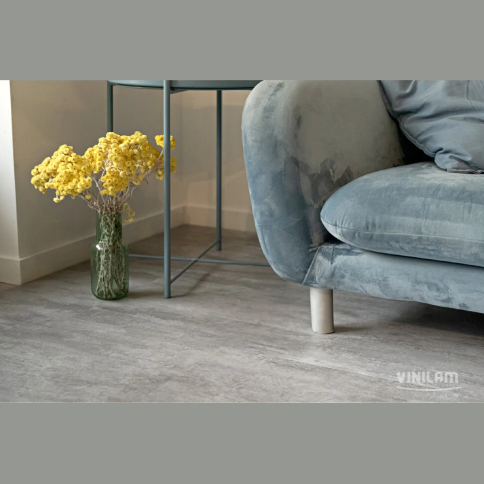 Виниловый ламинат CERAMO VINILAM XXL STONE GLUE 2.5 мм 71614 Цемент Светлый (4.513) клеевой