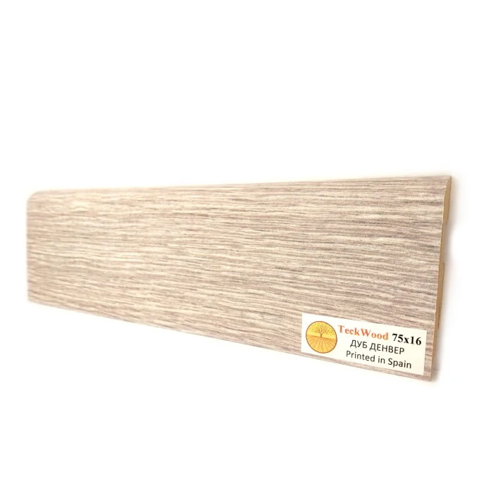 Плинтус Teckwood Дуб Денвер (Oak Denver) 75 мм