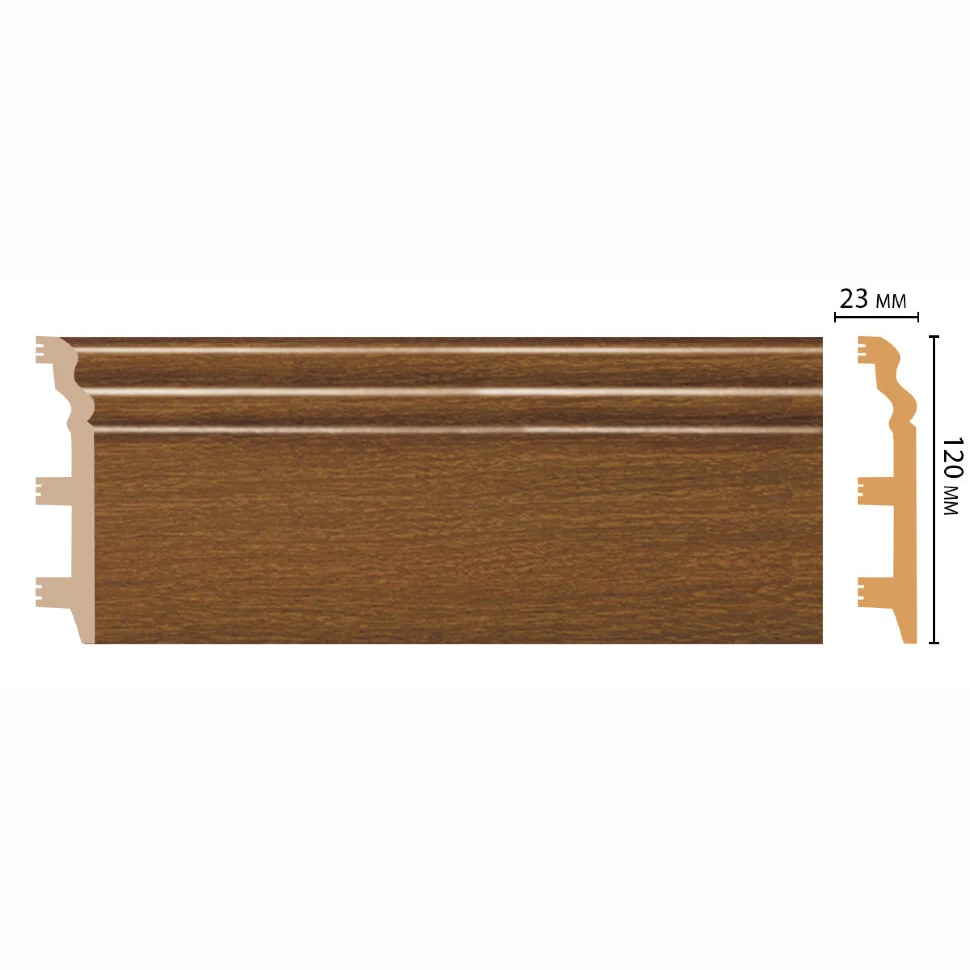 Плинтус напольный DECOMASTER D233-85ДМ (120*23*2400мм)