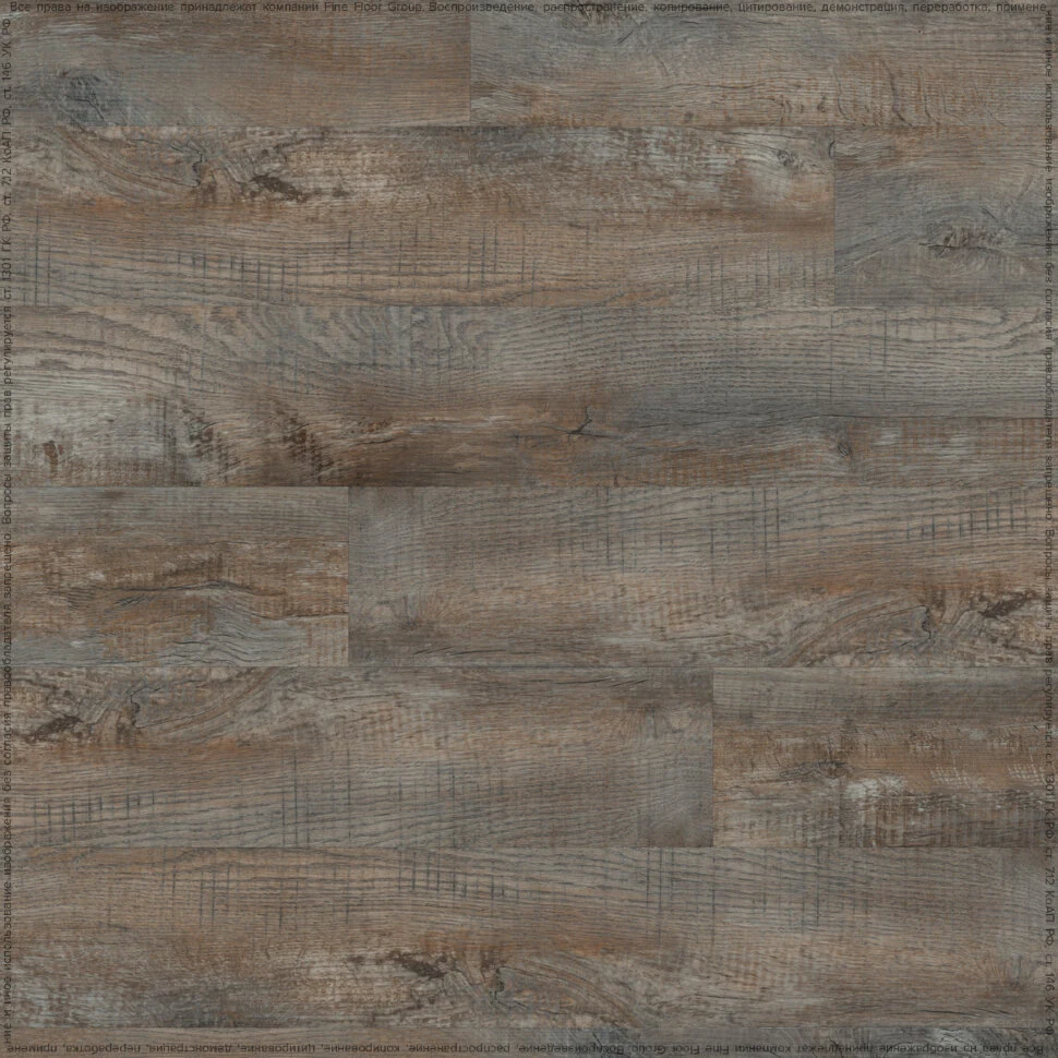 Кварцвиниловая плитка FineFloor Wood Dry Back FF-1418 Дуб Этна (1320х196х2,5) (3,88)