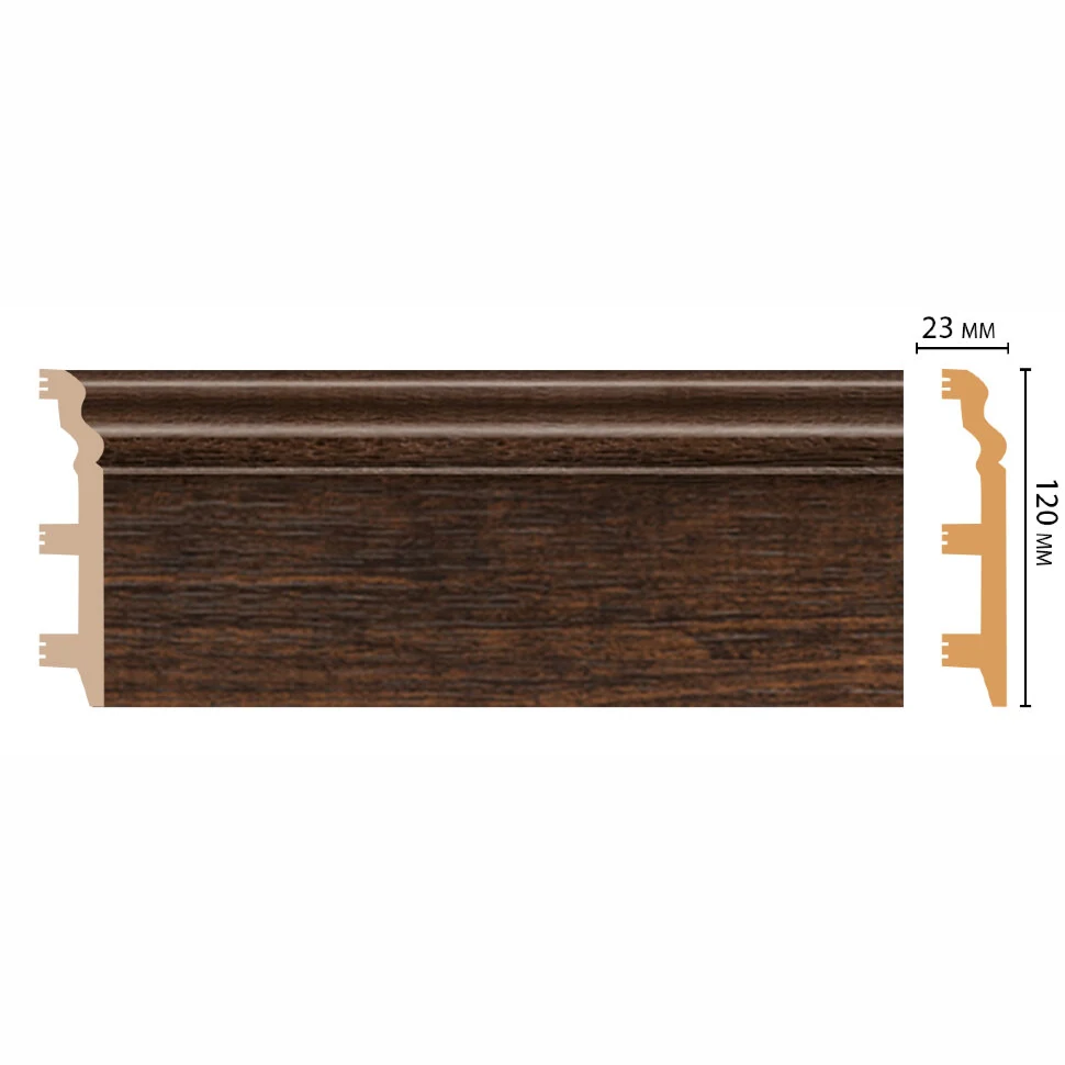 Плинтус напольный DECOMASTER D233-966ДМ (120*23*2400мм)