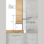Теневой плинтус Laconistiq REVERSE для панелей и керамогранита Чёрный анодированный (36х16х3000 мм)