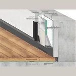 Теневой плинтус Laconistiq REGULAR Чёрный анодированный (45х15х3000 мм)