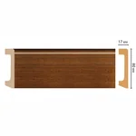 Плинтус напольный DECOMASTER D235-74/20ДМ (80*17*2400мм)