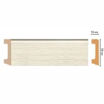 Плинтус напольный DECOMASTER D234-966 ДМ (58*16*2400мм) 4 1