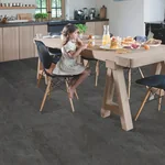 Плитка ПВХ Quick Step Ambient Click AMCL40035 Сланец чёрный