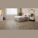 Кварцвиниловая клеевая плитка Alpine Floor CHEVRON ALPINE LVT Дуб Натуральный Отбеленный ECO 20-3