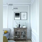 Декоративный молдинг для стен Cosca Decor MX018, 45х20x2000, экополимер