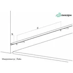 Микроплинтус Лайн Ликорн С-05.25.2 серебристый