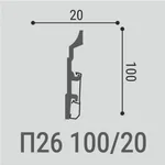 Плинтус напольный Bello Deco П26 100-20 (2000х20х100 мм)