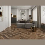 Каменный SPC ламинат CronaFloor Herringbone Дуб Ле-Ман (640х128х4,5 мм)