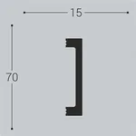 Плинтус напольный Bello Deco М17 70-15 (2000х15х70 мм)