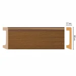 Плинтус напольный DECOMASTER D235-85 ДМ (80*17*2400мм)