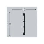 Плинтус напольный Bello Deco М20 100-10 (2000х10х100 мм)
