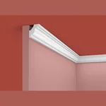 Потолочный плинтус Cosca Decor KX047, 33х30x2000, экополимер