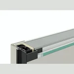Теневая рейка Laconistiq micro (скрытый наличник) RAL 9016 черный муар (93х15,7х3000мм)