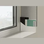 Теневая рейка Laconistiq micro (скрытый наличник) RAL 9016 черный муар (93х15,7х3000мм)