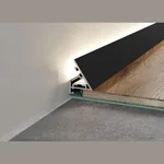Микроплинтус Laconistiq LIGHT черный анодированный (2450х5х16х25мм)