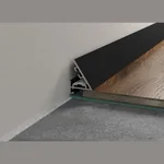 Микроплинтус Laconistiq LIGHT черный анодированный (2450х5х16х25мм)