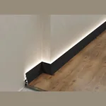 Микроплинтус Laconistiq LIGHT черный анодированный (2450х5х16х25мм)