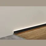 Микроплинтус Laconistiq LIGHT черный анодированный (2450х5х16х25мм)