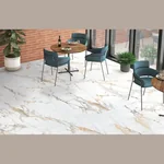 Каменный MSPC ламинат Stone Floor Мрамор Бело-золотой DC833 MP 1220х234х8 мм