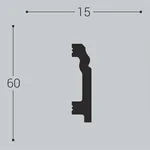 Плинтус напольный Bello Deco П1 60-15 (2000х60х15 мм)
