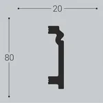 Плинтус напольный Bello Deco П3 80-20 (2000х80х20 мм)