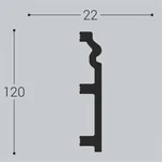 Плинтус напольный Bello Deco П5 120-22 (2000х120х22 мм)