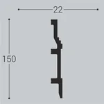 Плинтус напольный Bello Deco П8 150-22 (2000х150х22 мм)