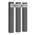 Заглушка для бруса декоративного Ликорн тёмно-серая (40х8х2800 мм)