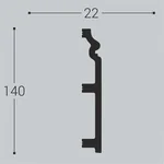 Плинтус напольный Bello Deco П9 140-22 (2000х140х22 мм)