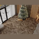 Каменный SPC ламинат CronaFloor Herringbone 2.0 Дуб Грас H017 (640х128х4,5мм)
