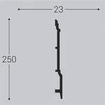 Плинтус напольный Bello Deco П17 250-23 (2000х250х23 мм)