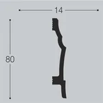 Плинтус напольный Bello Deco П20 80-14 (2000х80х14 мм)