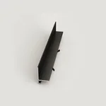Микроплинтус Laconistiq MICRO L Чёрный анодированный (2450х25.8х16.2х5мм)