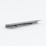 Микроплинтус Laconistiq MICRO 15 CLASSIC Серебряный анодированный (2450х15х5мм)