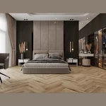 Каменный SPC ламинат CronaFloor Herringbone Дуб Монпелье H004 (640х128х4,5 мм)