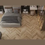 Каменный SPC ламинат CronaFloor Herringbone Дуб Монпелье H004 (640х128х4,5 мм)