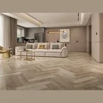 Каменный SPC ламинат CronaFloor Herringbone Дуб Лилль H007 (640х128х4,5 мм)