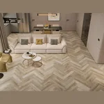 Каменный SPC ламинат CronaFloor Herringbone Дуб Лилль H007 (640х128х4,5 мм)