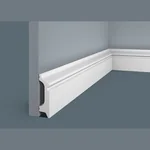 Плинтус из дюрополимера Cosca Decor PX001, 78х21x2000, экополимер
