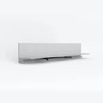Микроплинтус Laconistiq MICRO L Серебряный анодированный (2450х25.8х16.2х5мм)
