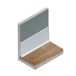 Алюминиевый плинтус Neexy Муар черный AKBD80-SBL (2500х80х10 мм)