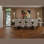 Ламинат NORLAND Herringbone Elegant Strong Орех Кипр LF304-19 (600х100х12 мм)